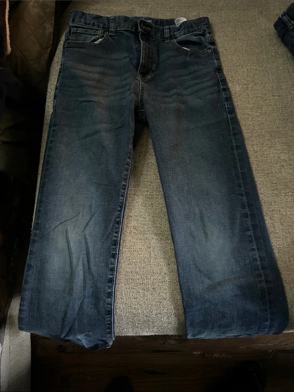 Boys Dark Blue Stretch Denim Jeans